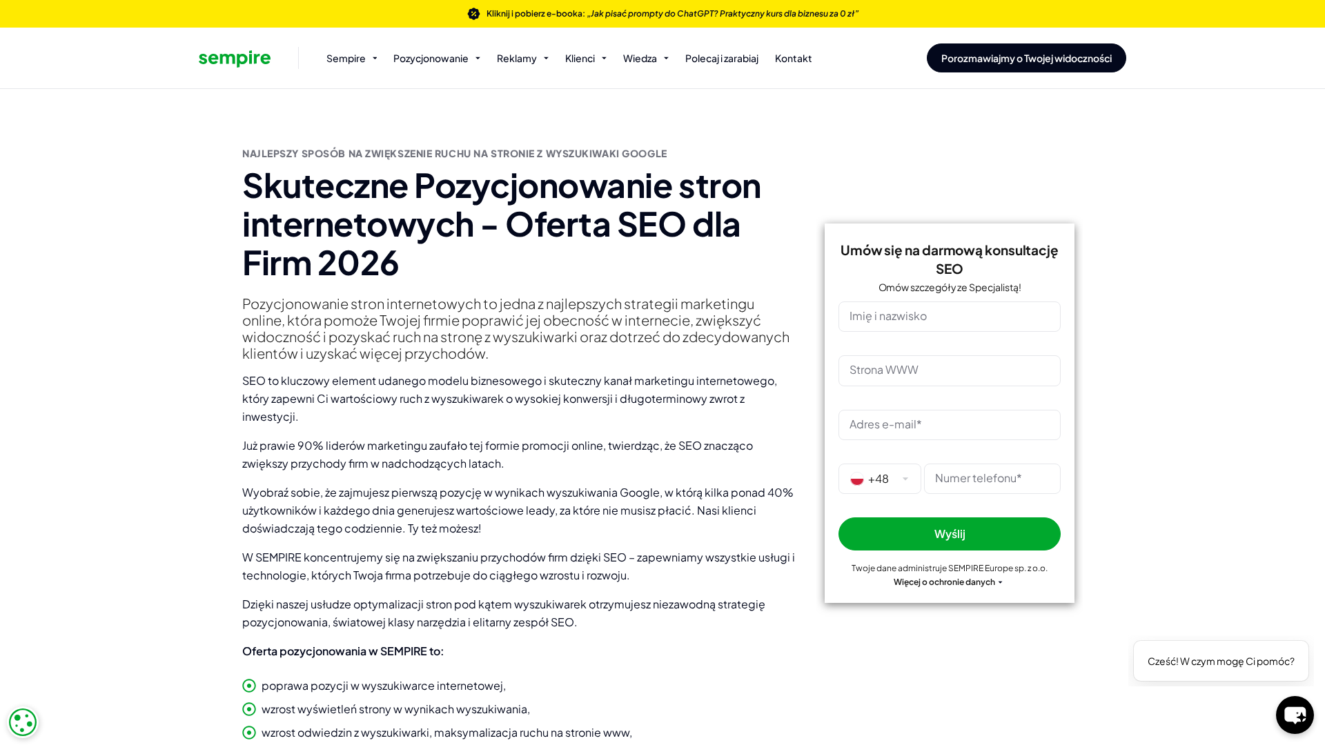 Pozycjonowanie stron jako element strategii marketingowej - jak zwiększyć widoczność firmy i liczbę zapytań?