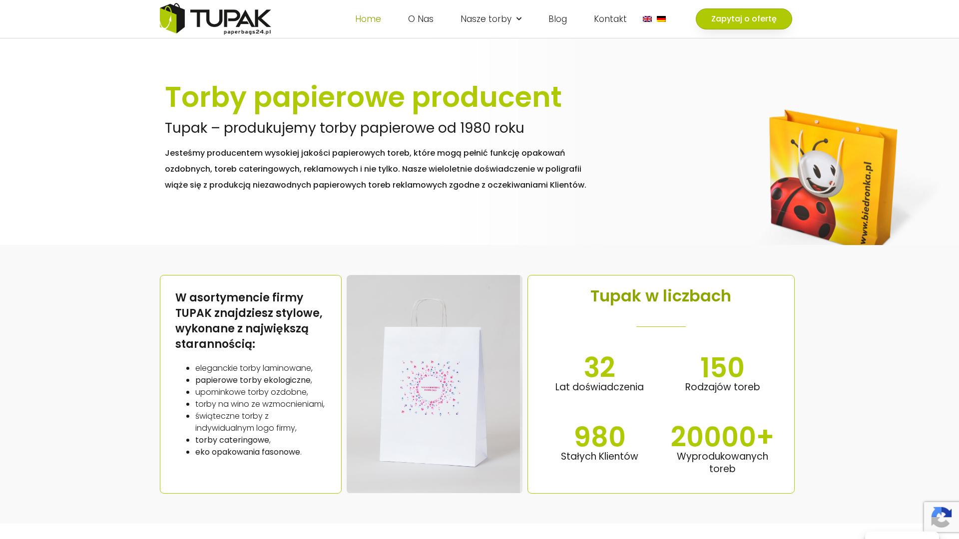 Producent toreb papierowych i laminowanych | Tupak